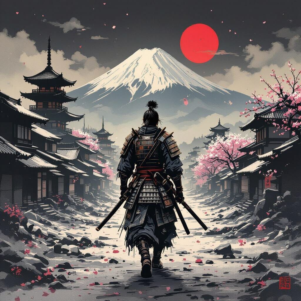 Samurai Survivor's Journey Home Through Ruined Japan