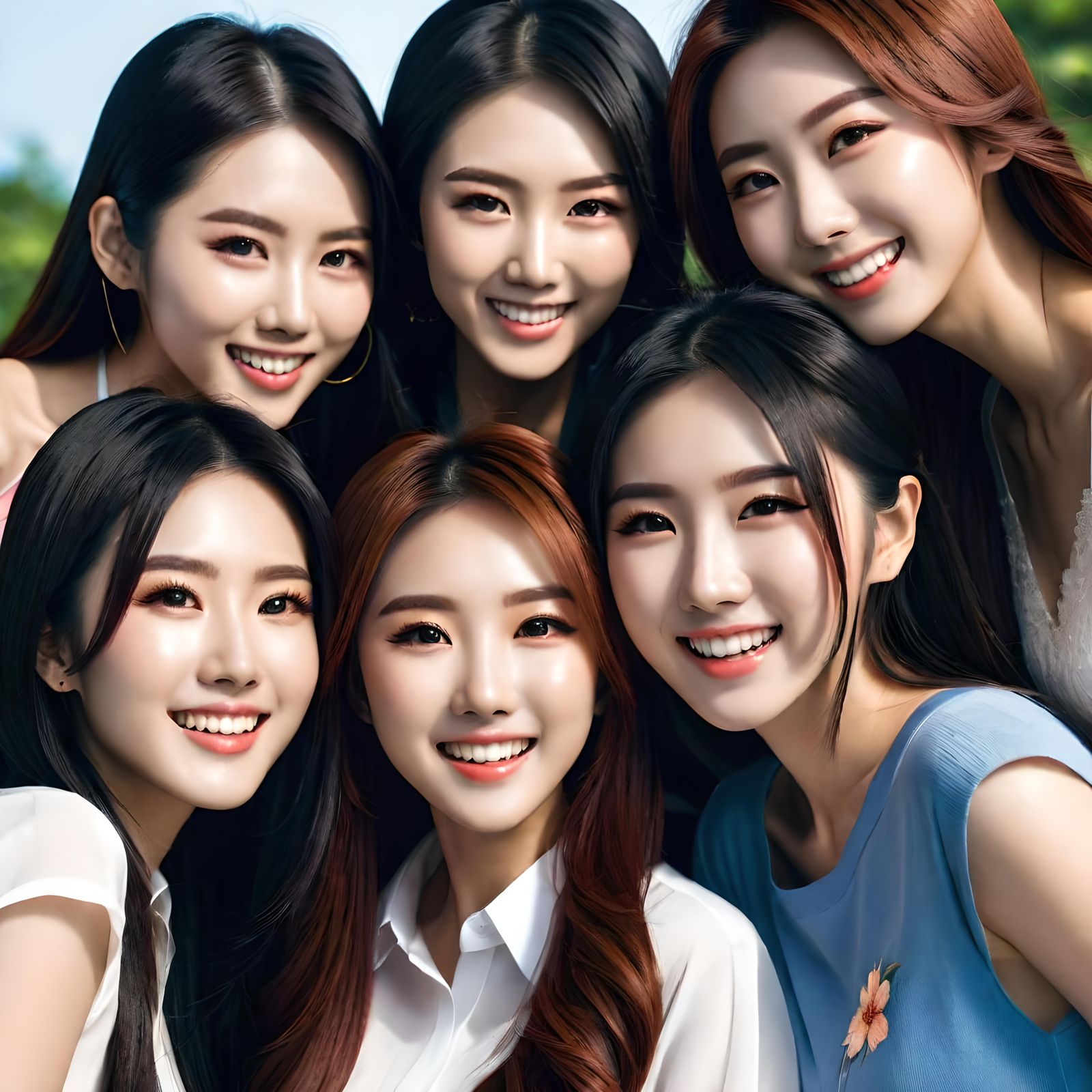 Anime Style: Four Seasons Asian Girls Photograph