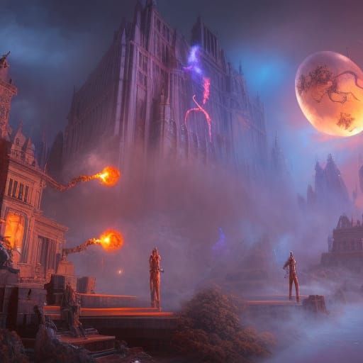 Detailed Matte Painting of Ghost Hunters