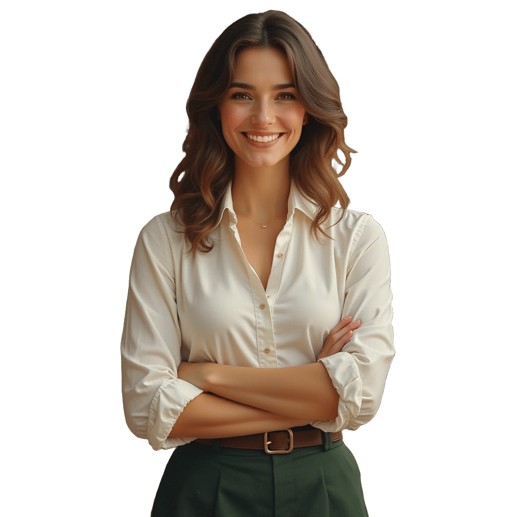 A Soft Watercolor Portrait of a Dedicated Female Teacher