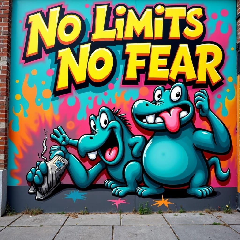 Urban Graffiti Art: No Limits, No Fear
