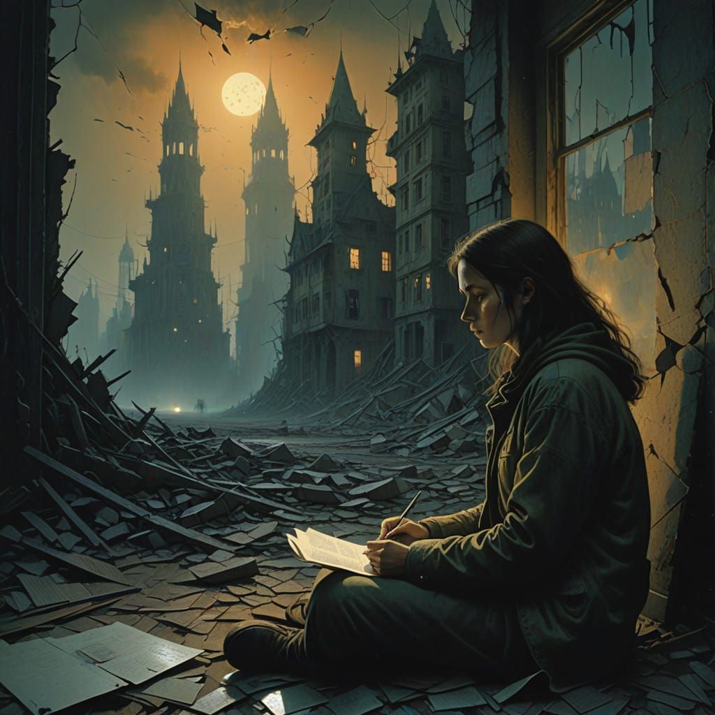 Shattered Illusions in a Gritty, Cinematic Cityscape