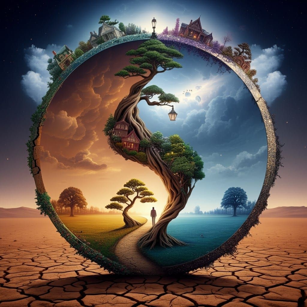 Surreal Stargate Scene with Dream Room Cloud