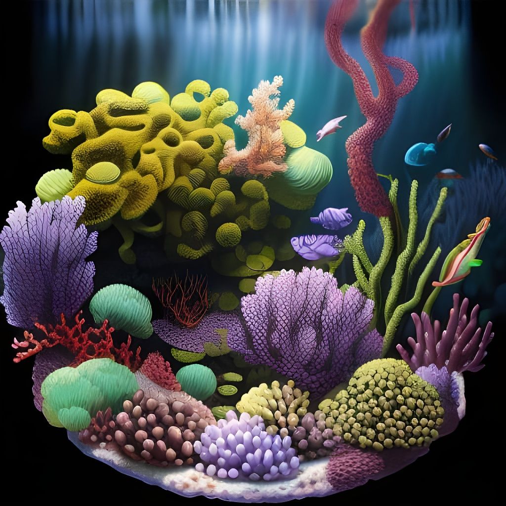 Hyperdetailed Coral Reef Ecosystem in Photorealistic Style