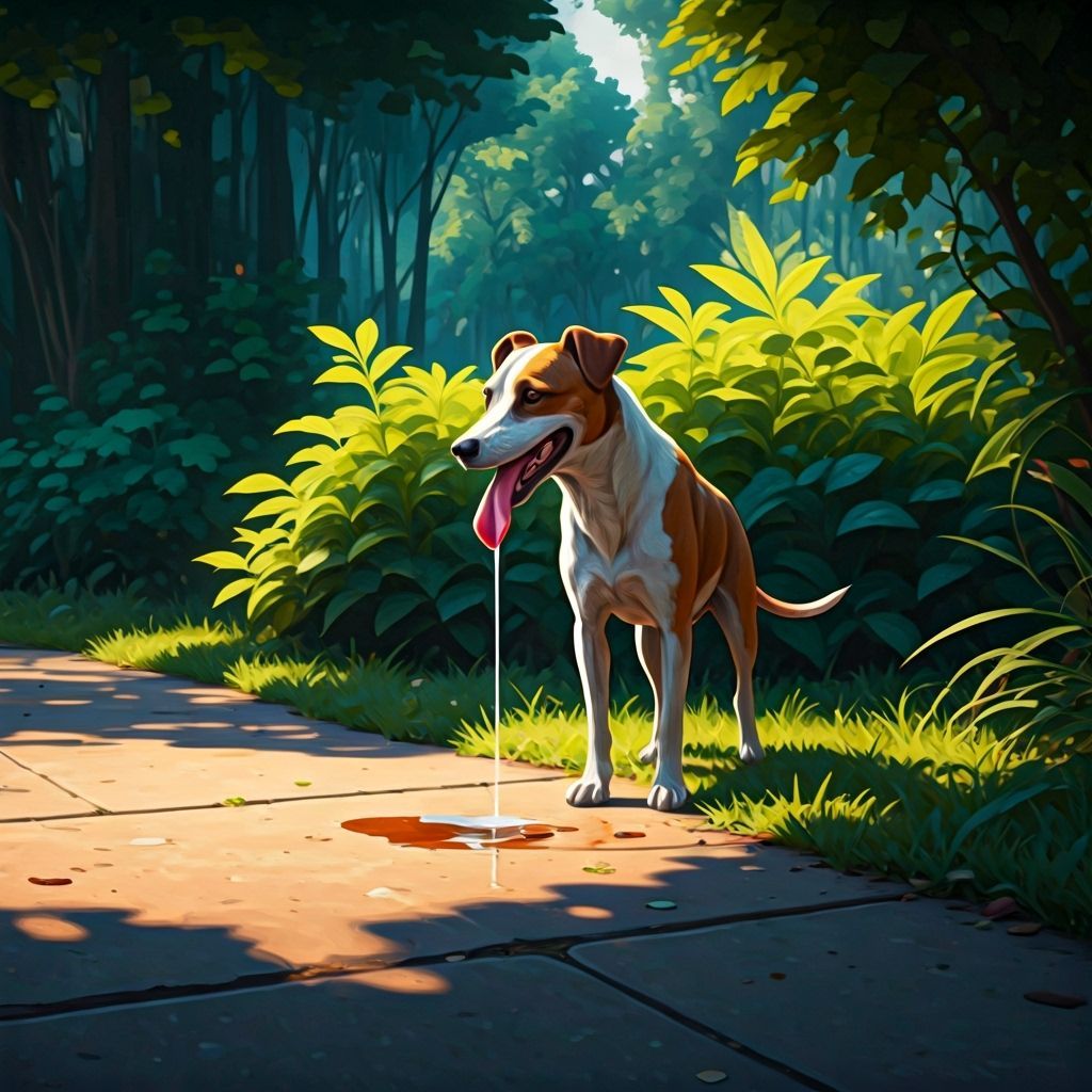 Dog Days in the Park: A Vibrant Digital Painting