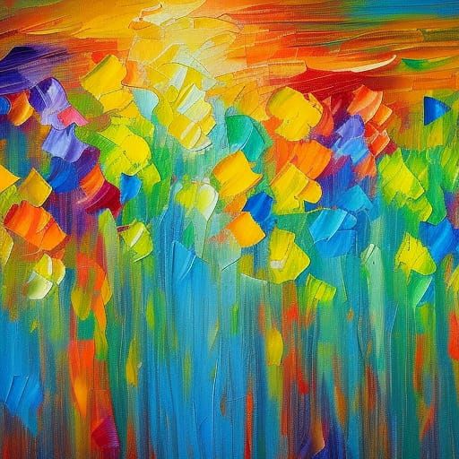 Expressionist Eyes in Neo-Impressionist Oil Painting