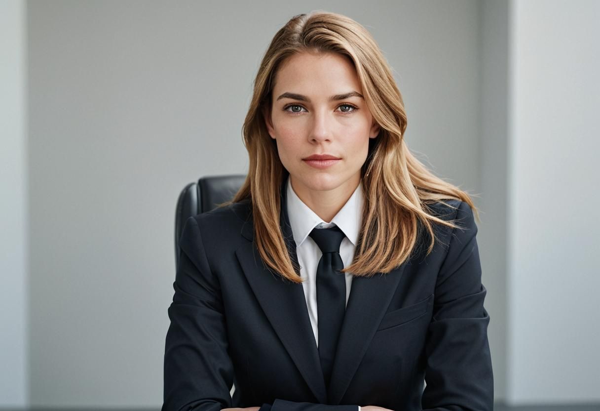 Elegant Businesswoman Portrait in Professional Style