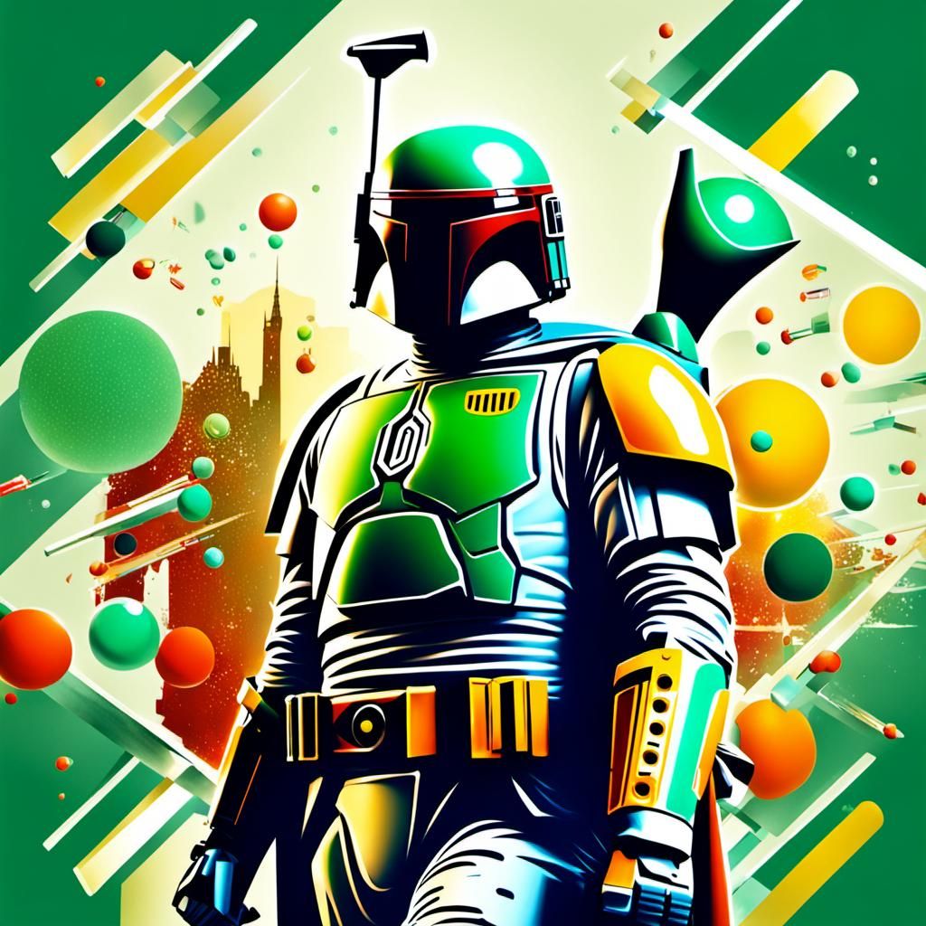 Boba Fett Recursive Droste Effect Image