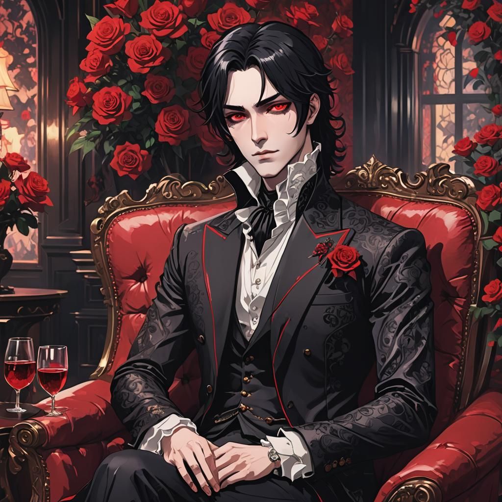 Vampire Prince in Red Suit, Manga Scan Style