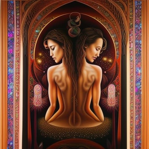 Visionary Art with Luminous Details