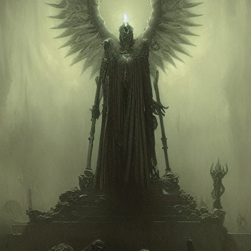 Horror Goetia King in the Style of Doré