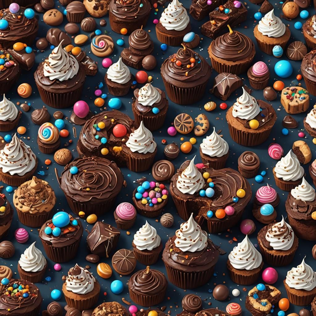 Fantasy World Made of Sweets: Detailed Matte Painting