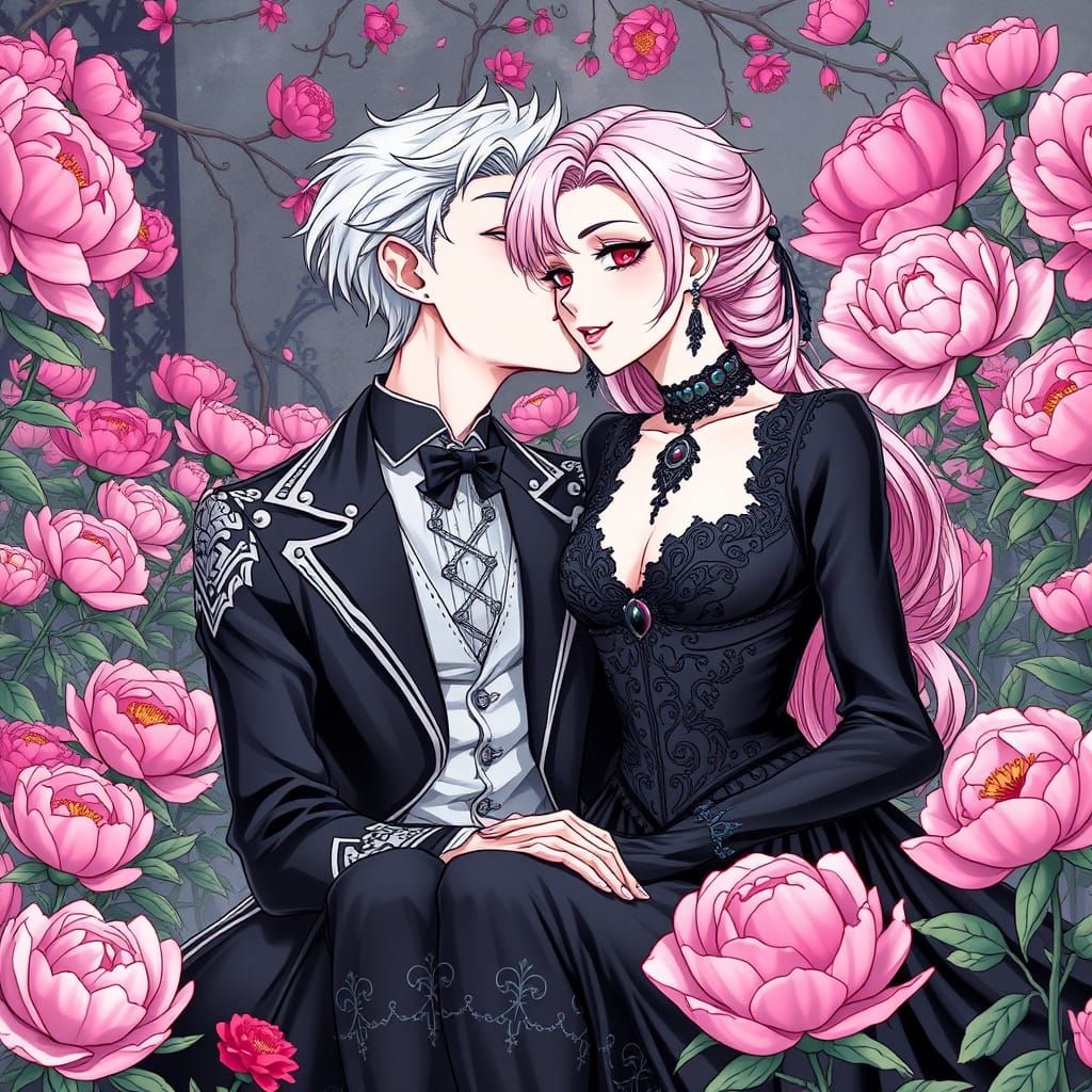 Love in a Gothic Peony Garden