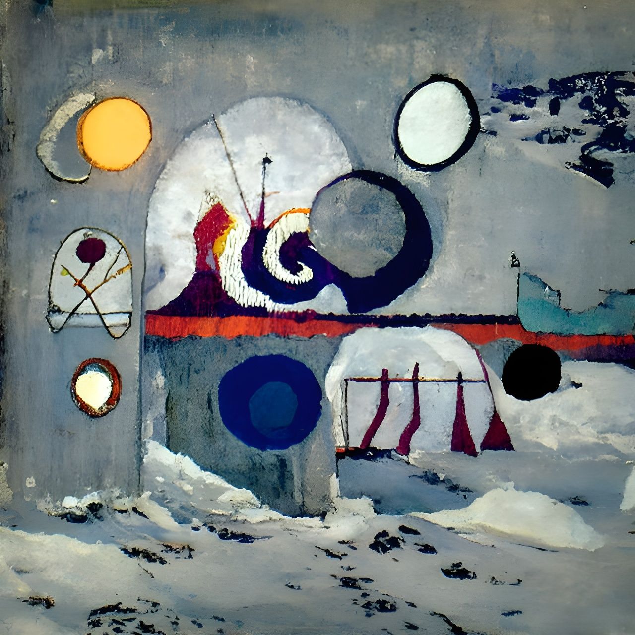 Arctic Portal: An Abstract Expressionist Vision