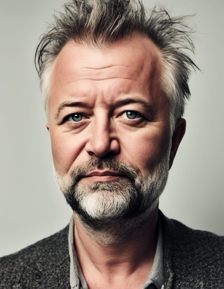 Realistic Portrait of a Kind Caucasian Man