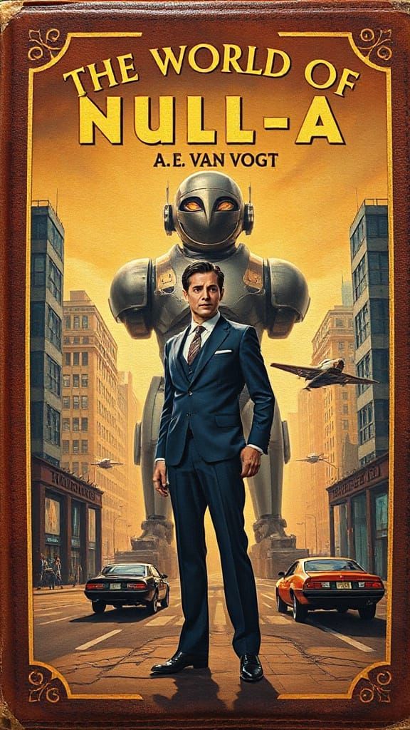 Retro Sci-Fi Book Cover Art in Finlay Style