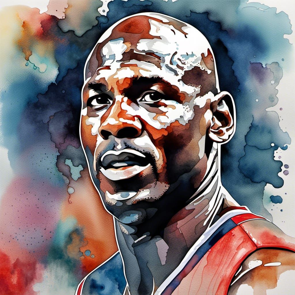 Portrait of Michael Jordan
