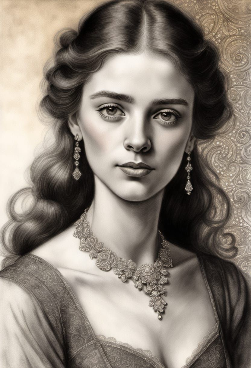 A YOUNG MAIDEN IN THE STYLE OF NORMAN ROCKWELL