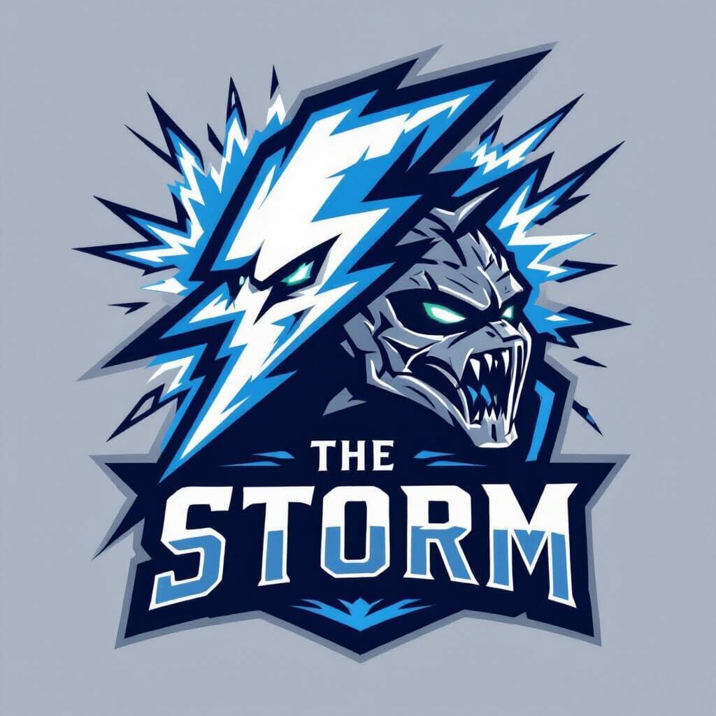 Dynamic Hockey Logo: The Storm