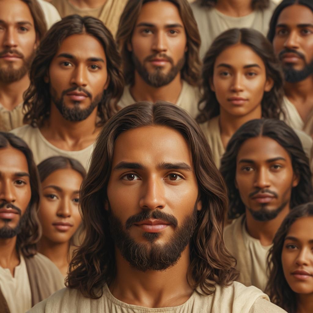 Diverse Faces of Jesus Christ in Photorealistic Art