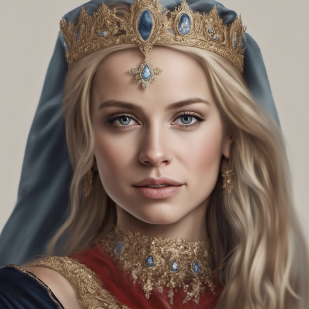 Photorealistic Portrait of a Lithuanian Princess