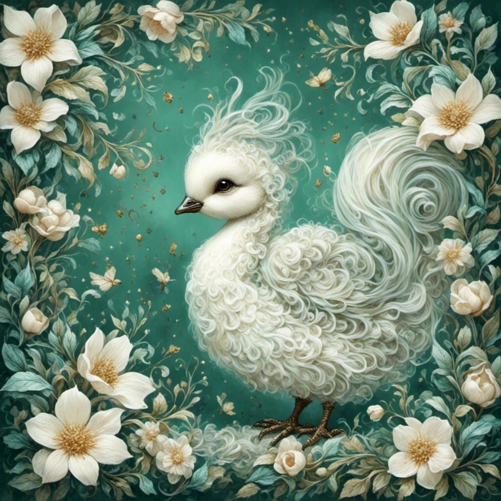 Small Tabby Kitten in Watercolor Style