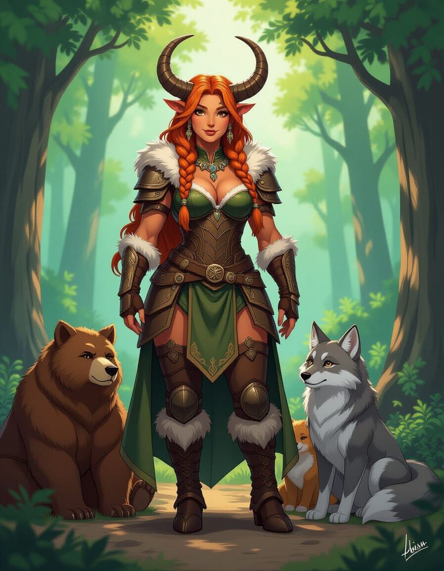 Minotaur Beastmaster with Loyal Companions