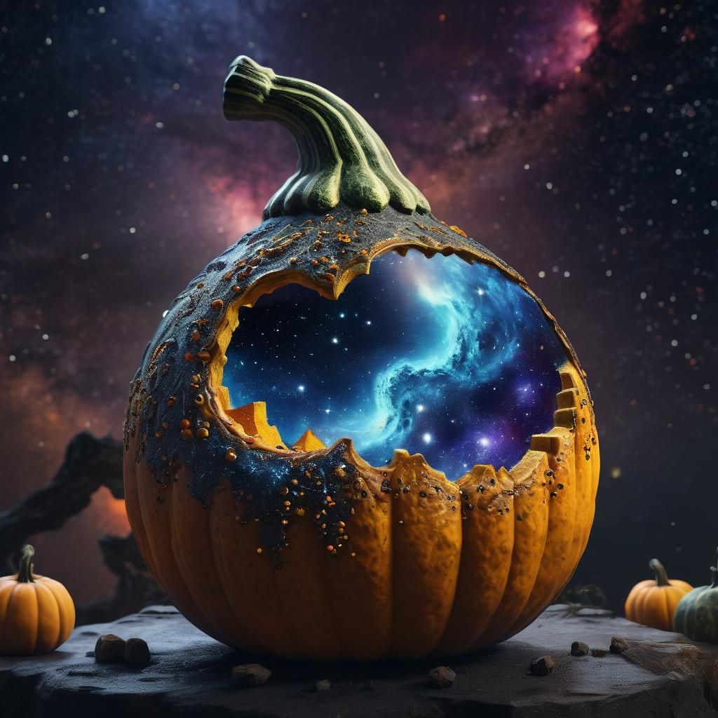 Galaxy Inside a Gourd: Fantasy Concept Art