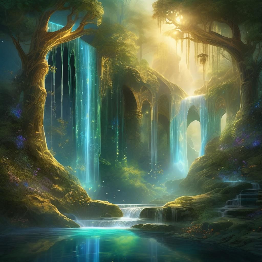 Magical Worlds Separated by Ethereal Veil