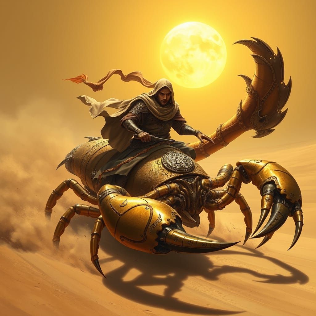 Desert Warrior on Armoured Scorpion
