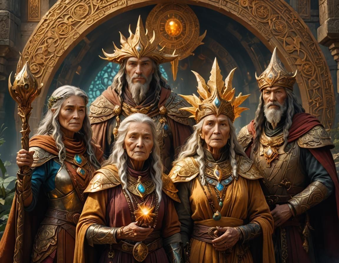 Earthstar Guardian Portrait in Detailed Matte Painting