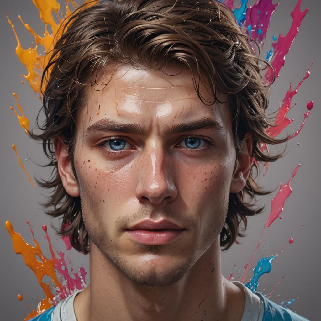 Hyperrealistic Ken Doll Portrait with Dramatic Lighting