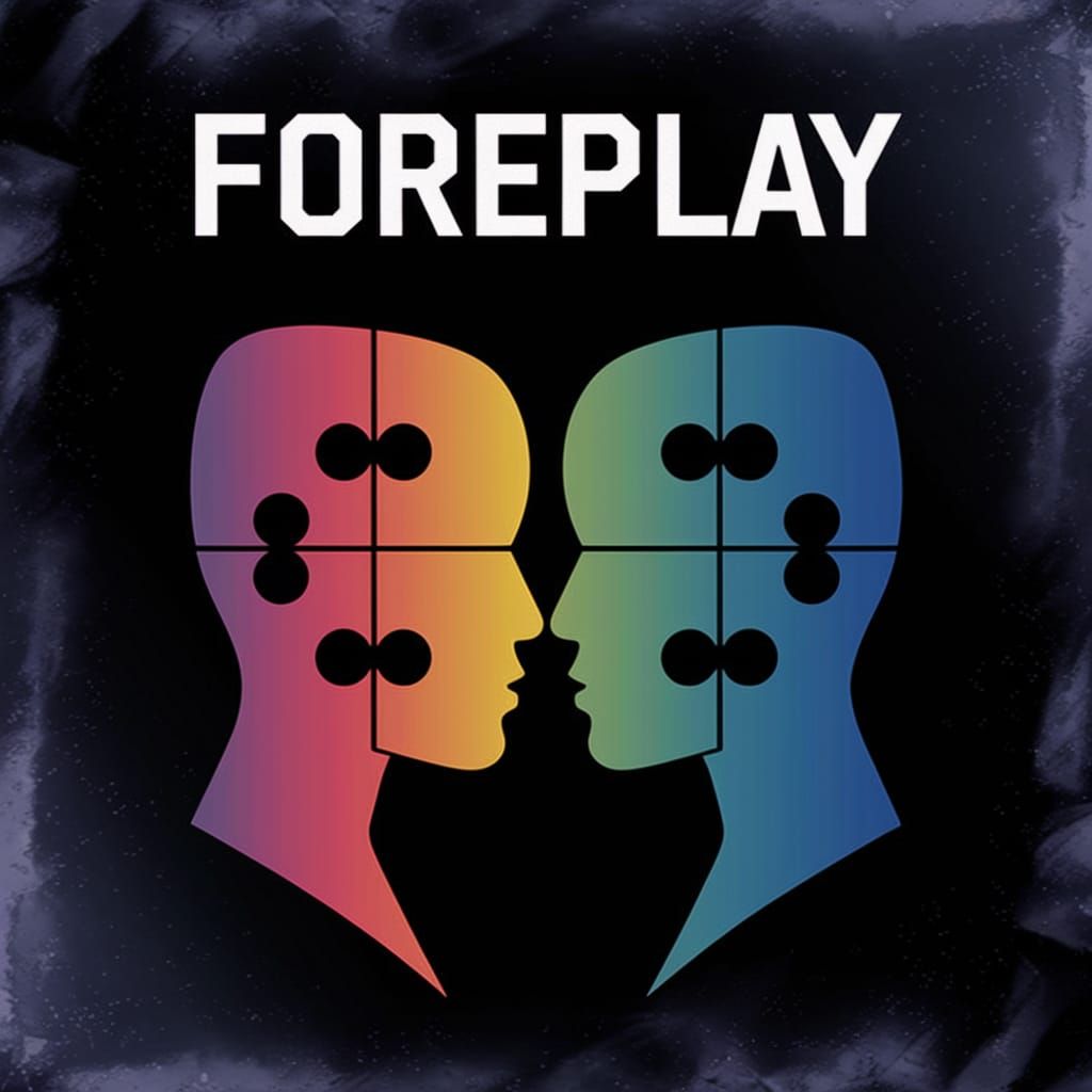 Interconnected Faces in Bold Digital Art