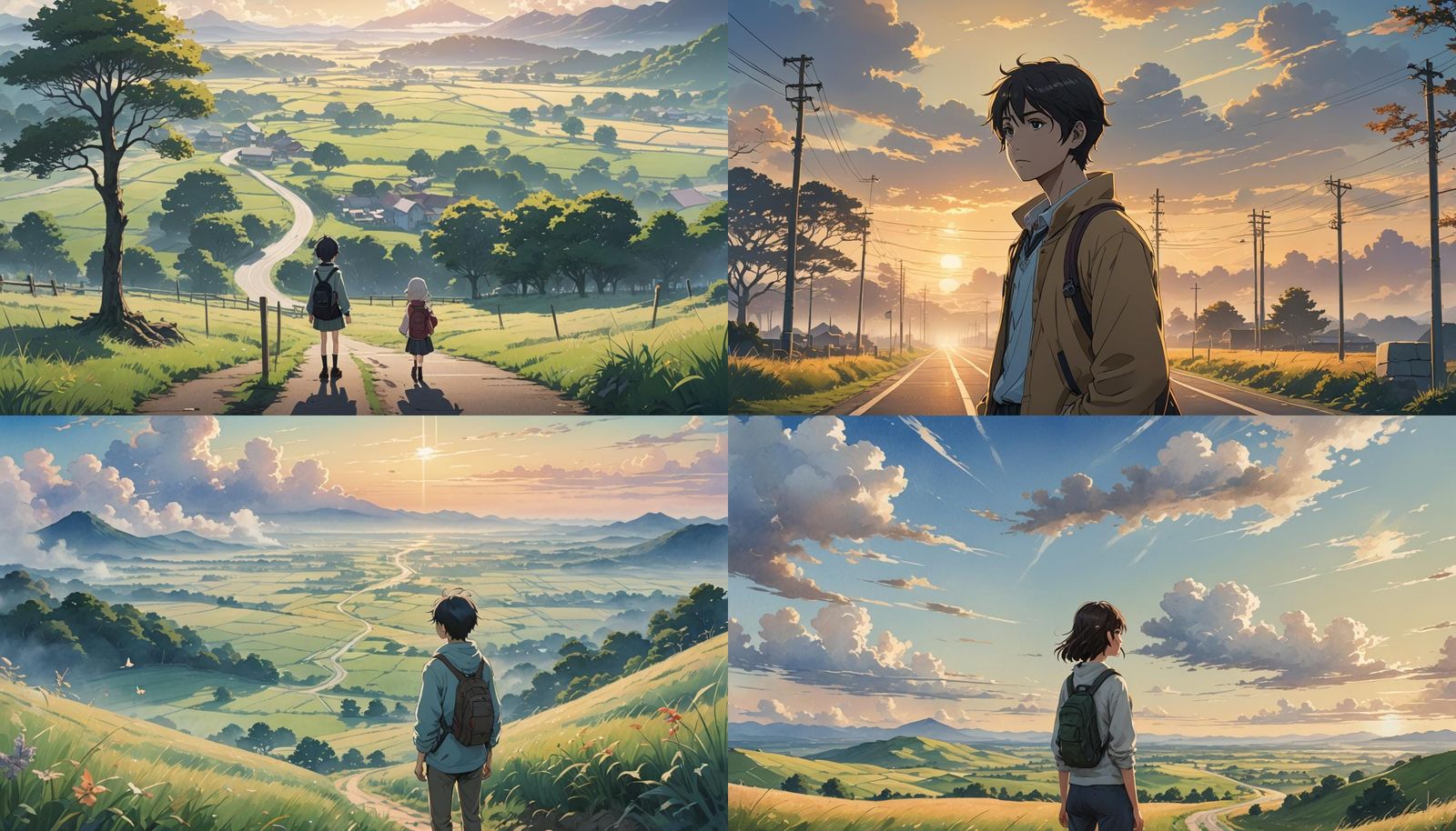 Anime Crossroads: Journey of Life in Japanese Manga Style