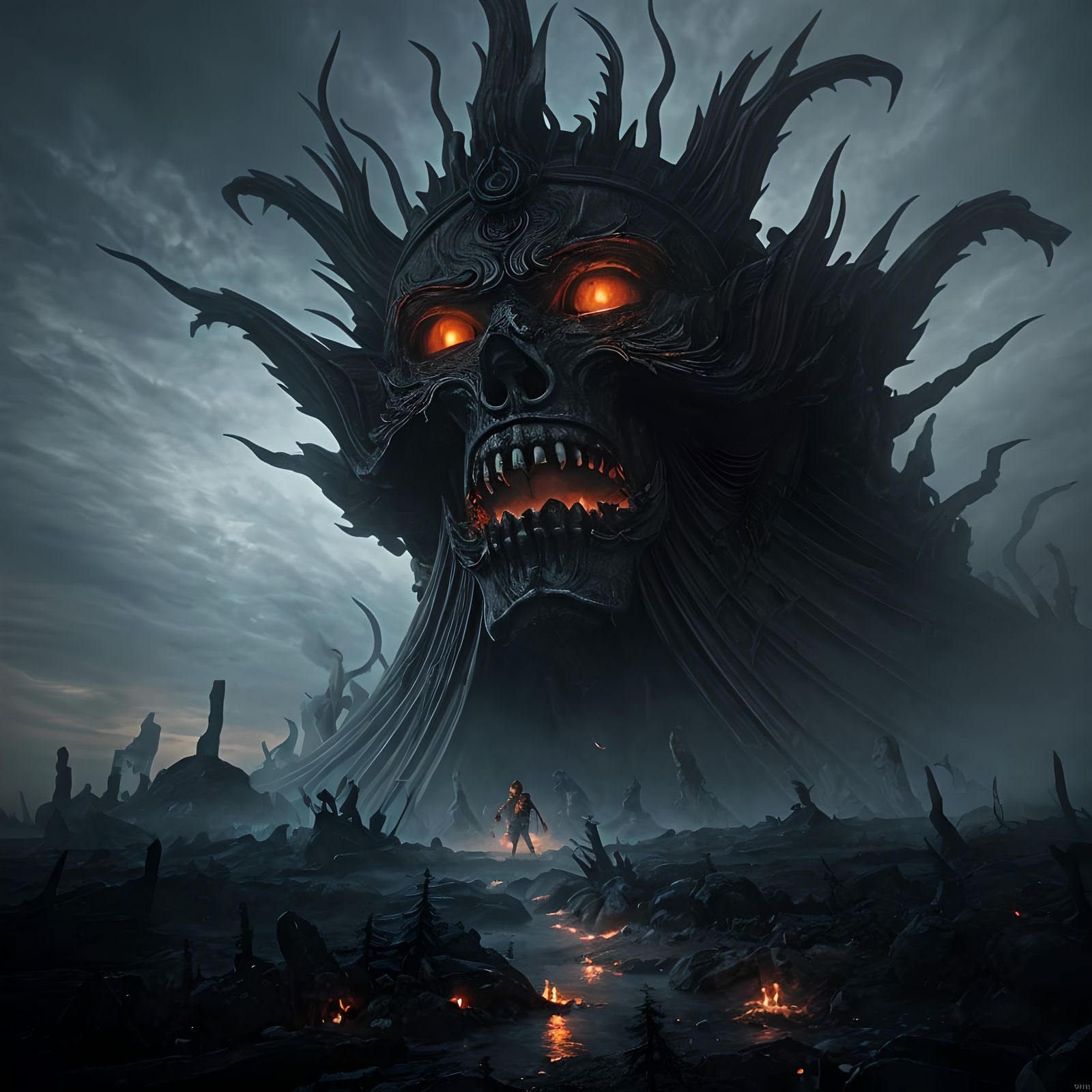 Perseus Confronts the Damned in Tartarus