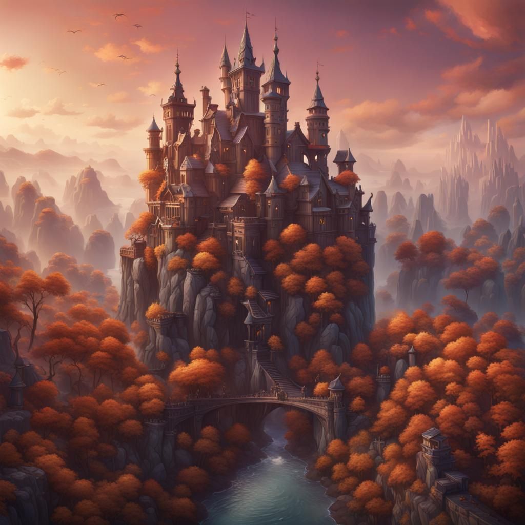 Duolingo Character in Detailed Matte Painting