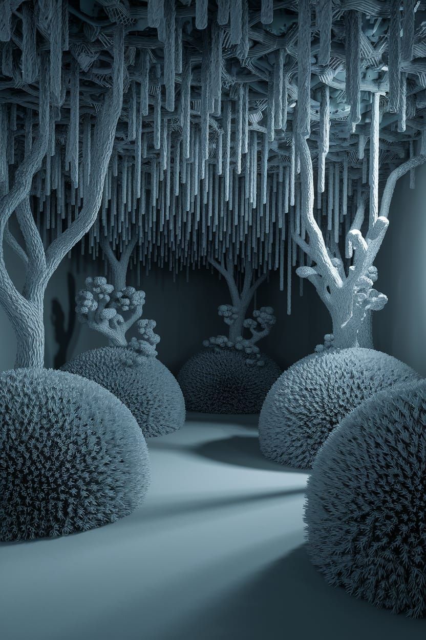 Neongray Hallucinating Vines That Shine