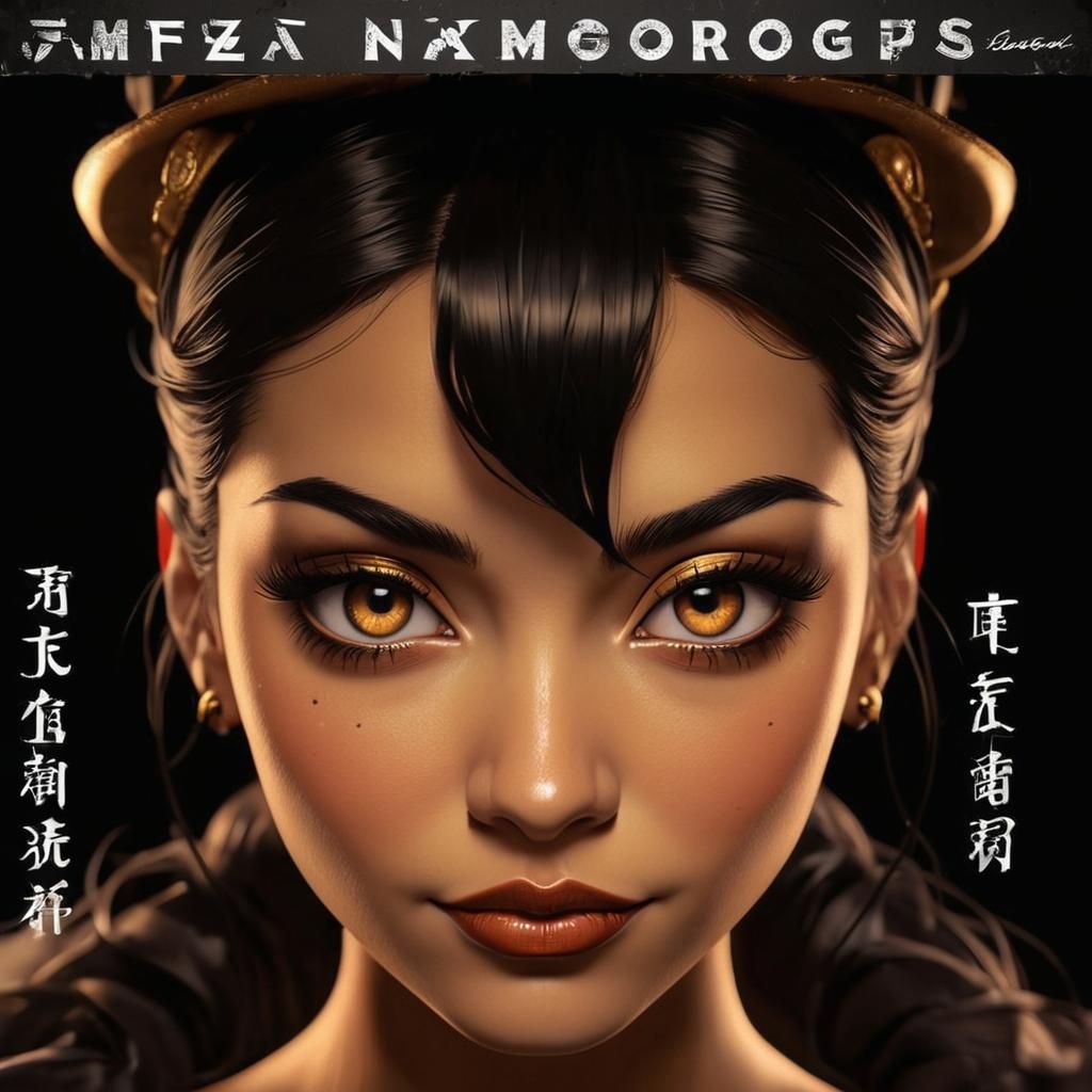 Steampunk Cartoon of a Beautiful Mastermind Lady