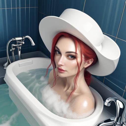 bathtub bubble-bath