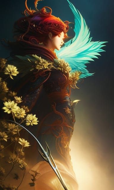 Aether Spirit Fairy in Dark Fantasy Style