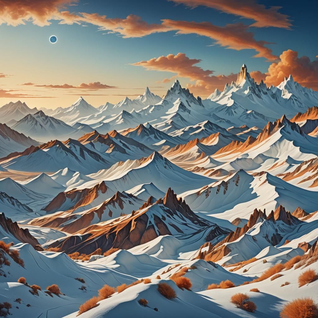 Surreal Landscape Inspired by Salvador Dali