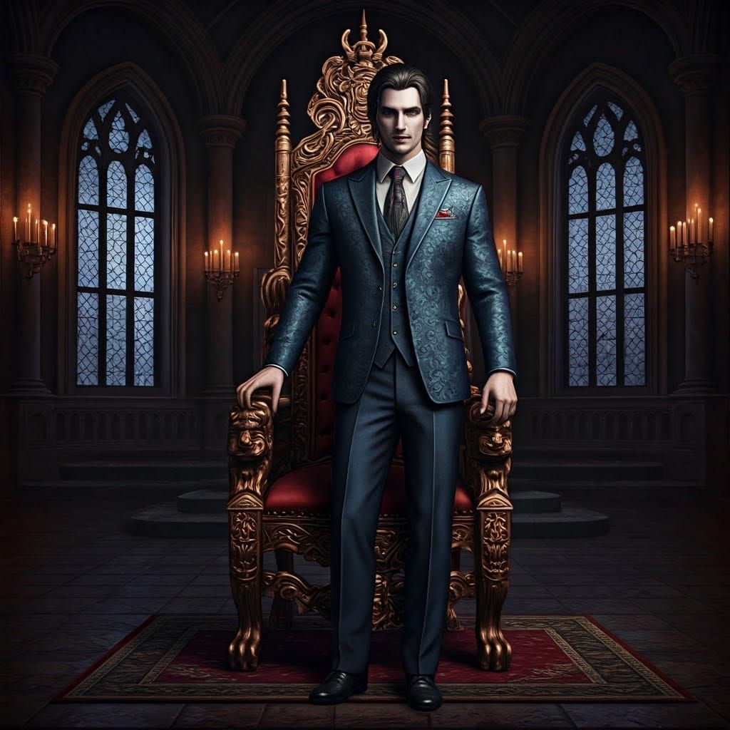 Vampire in Blue Suit