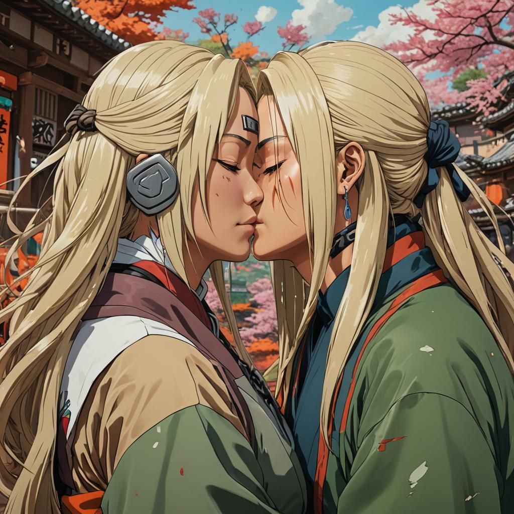 Hyperrealistic Anime Kiss in Splash Art Style