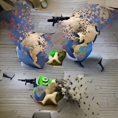 Apocalyptic Cityscape: War's Aftermath