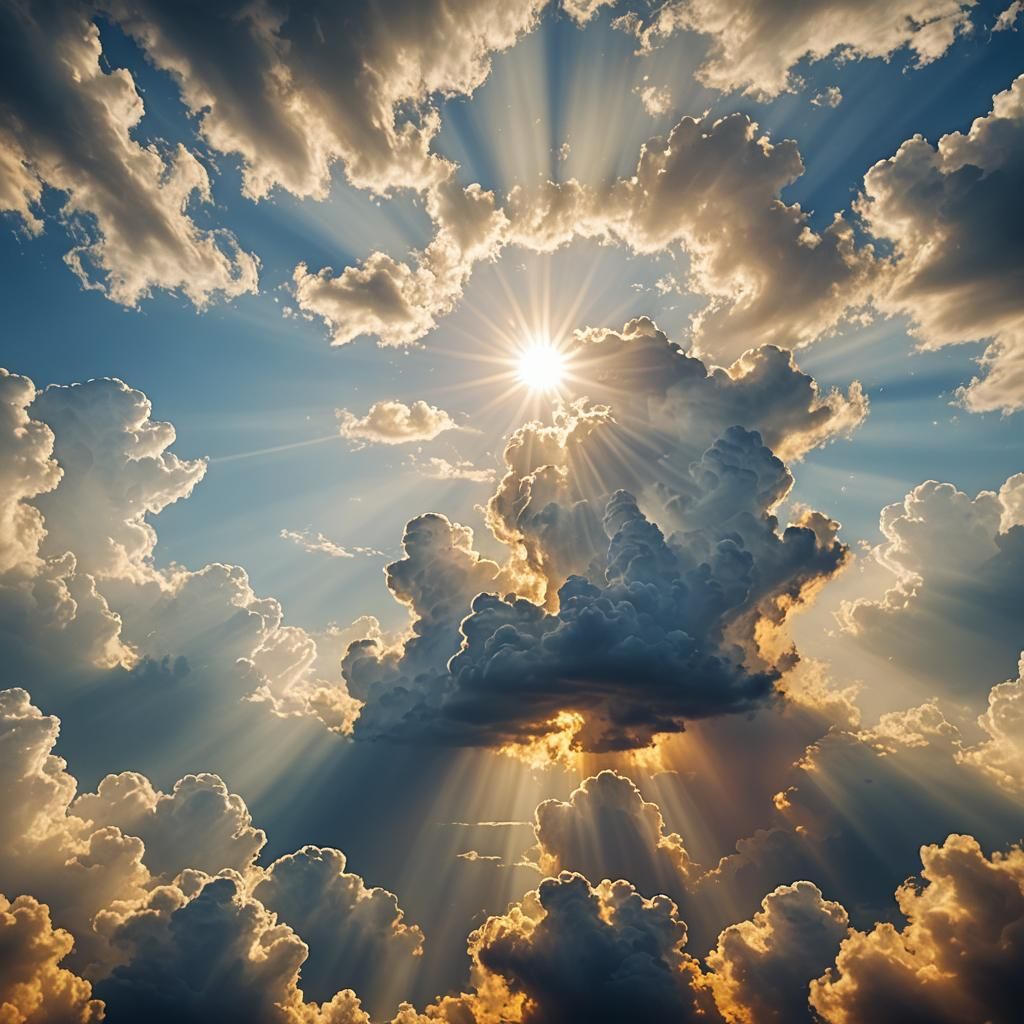 Dreamed Chaos with Divine Sunshine Beams