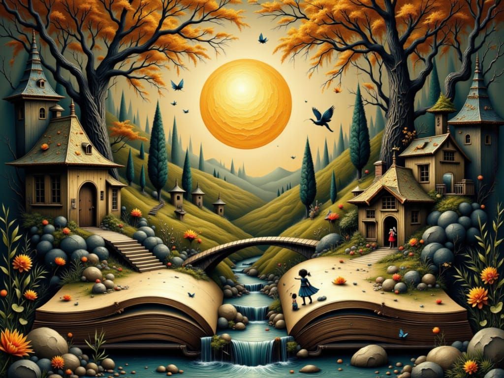 Miniature World Hidden in Ancient Book