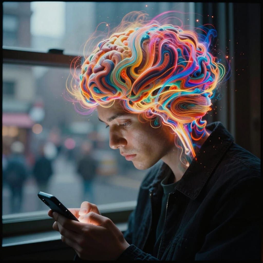 Chaotic Brain Energy Meets Smartphone Addiction Cinematic