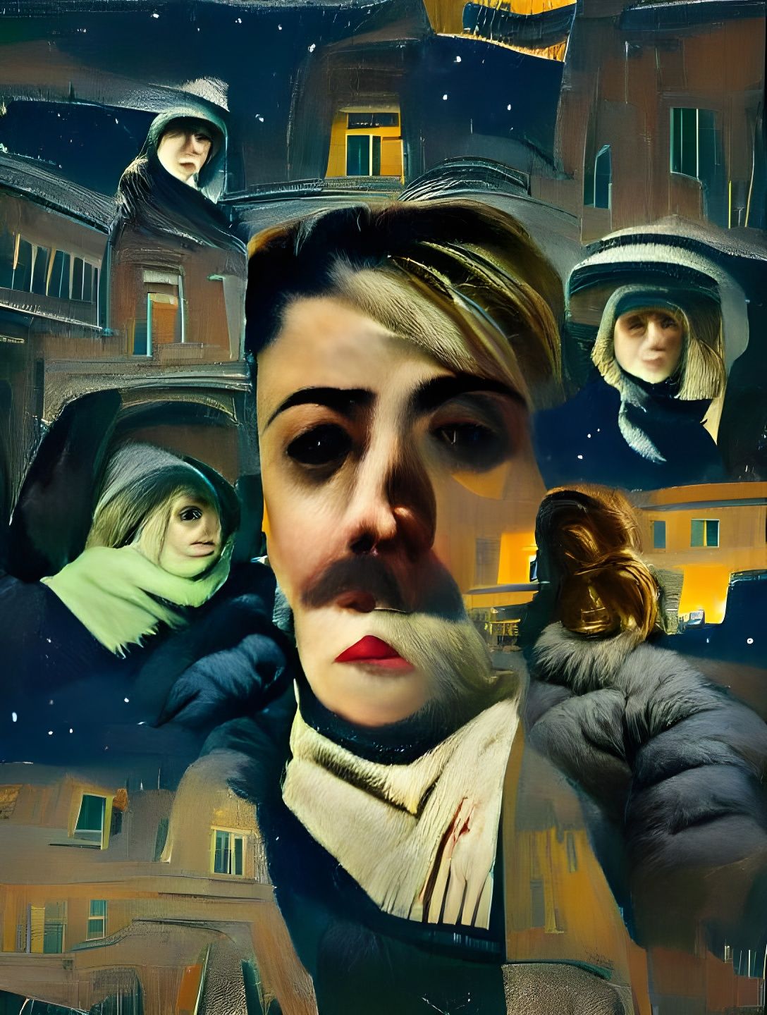 Milan Winter Night: Starry Skies and Hopper-esque Vice