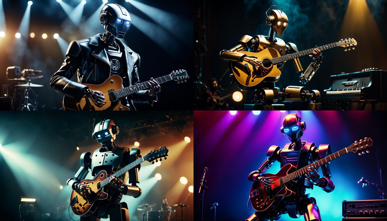 Realistic Anthropomorphic Robot Musician in 4K