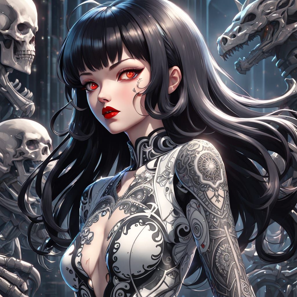 Dream Queen in Cyberpunk Aesthetic